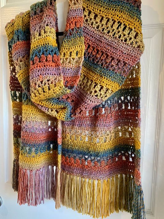 Buttercup XL Crochet Scarf