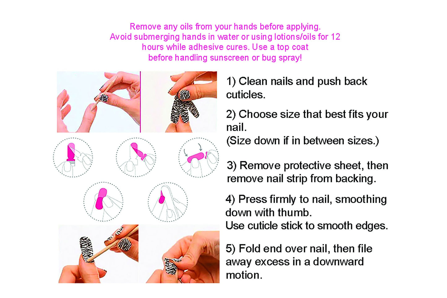 Soft Petals {Transparent Overlay} - Nail Polish Wrap - Negative Space Nail Wrap - Peel and Stick Nails
