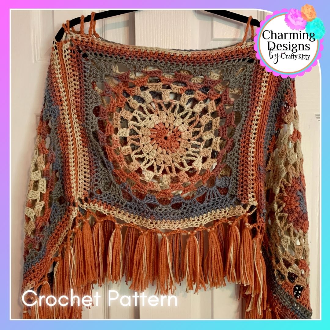 Go With The Flow Tank Top & Poncho Dual Crochet Pattern - DIGITAL DOWNLOAD ONLY