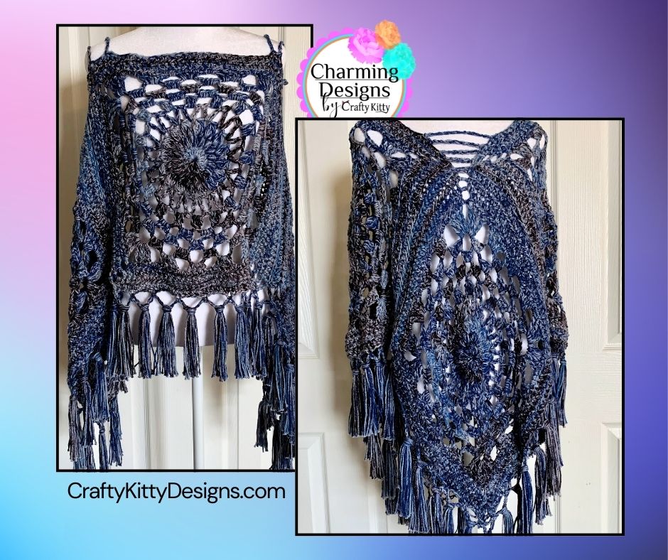 Go With The Flow Tank Top & Poncho Dual Crochet Pattern - DIGITAL DOWNLOAD ONLY