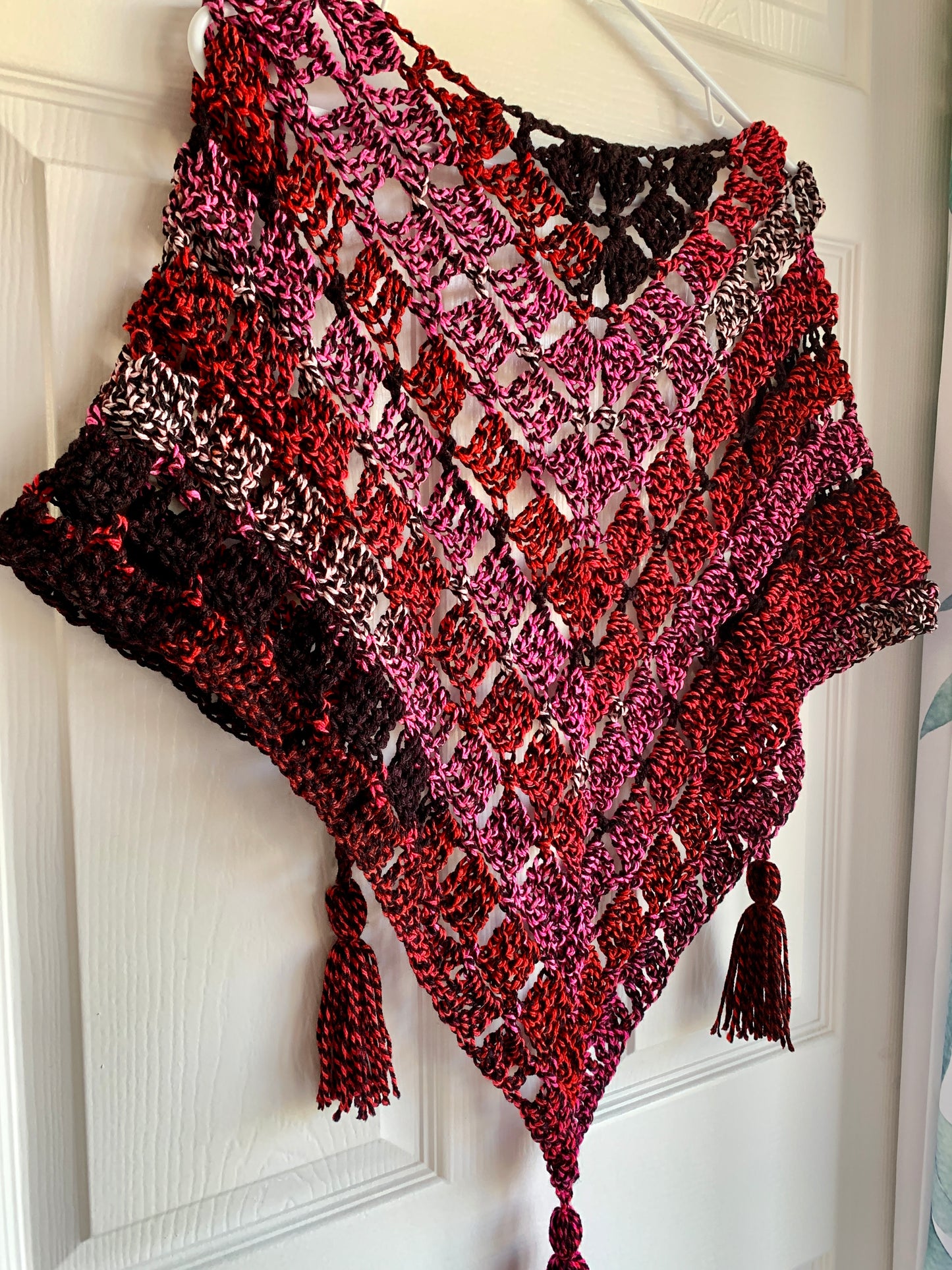 Valentine Handmade Crochet Wrap - Shawl - Scarf