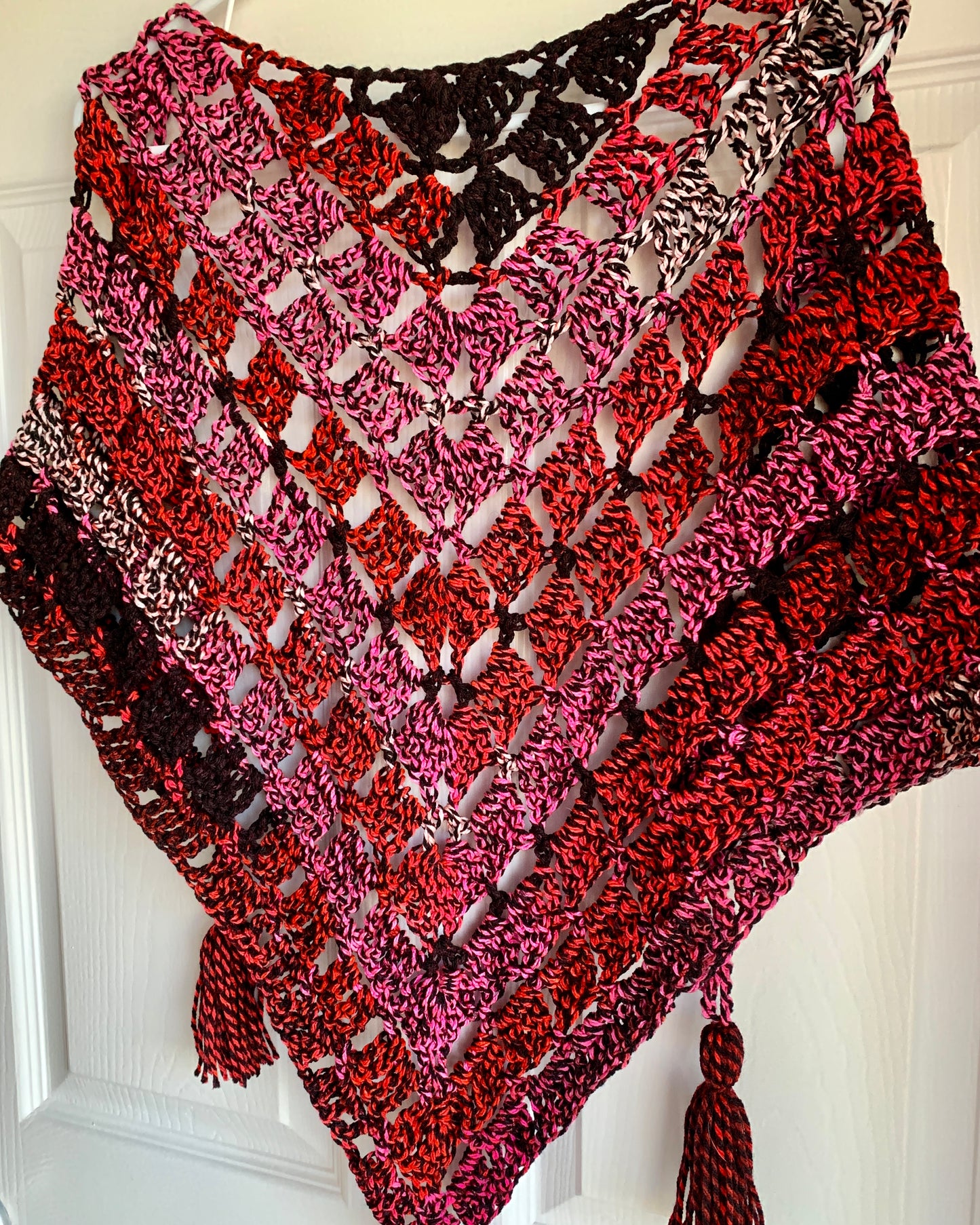 Valentine Handmade Crochet Wrap - Shawl - Scarf