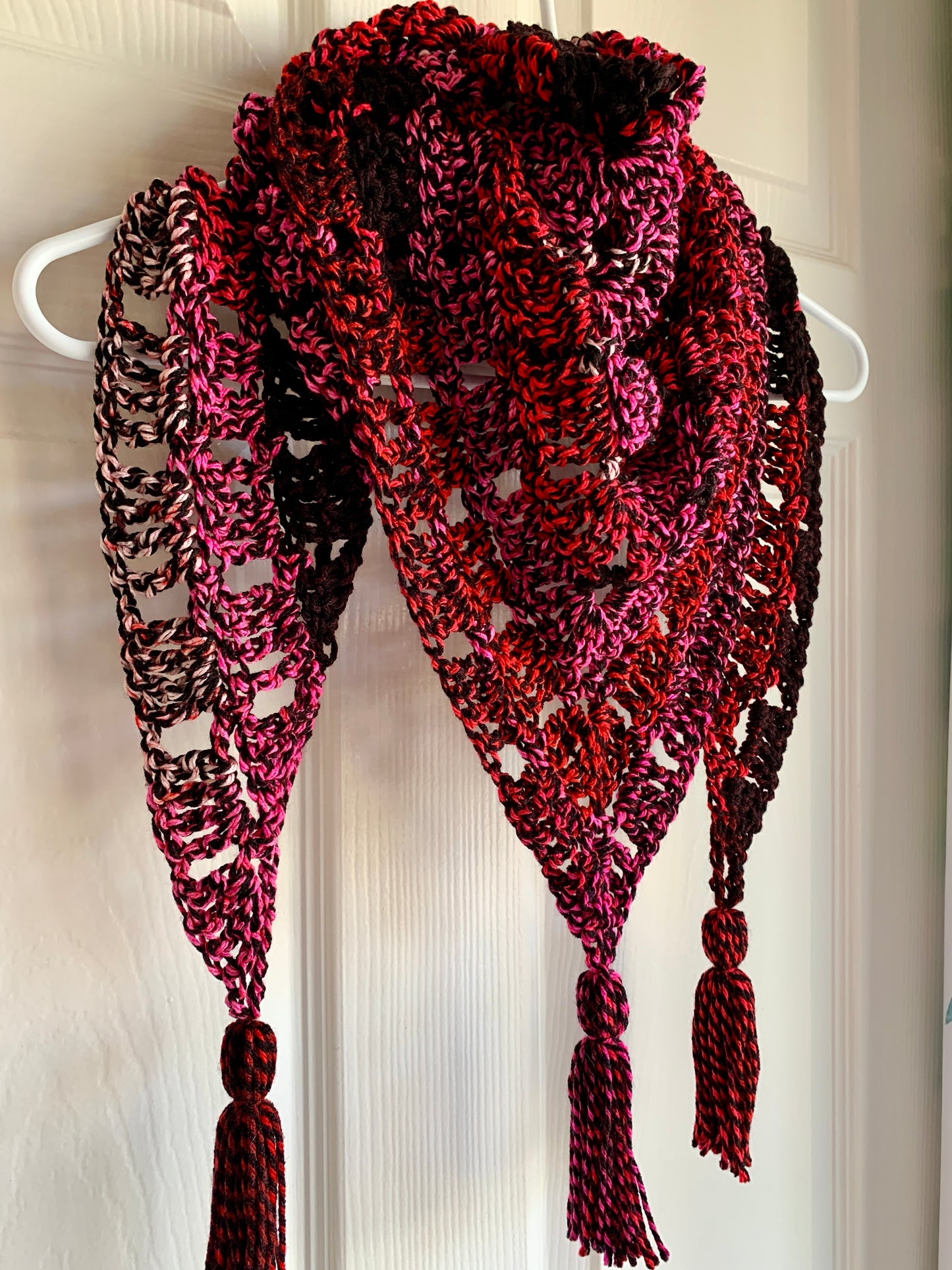 Valentine Handmade Crochet Wrap - Shawl - Scarf