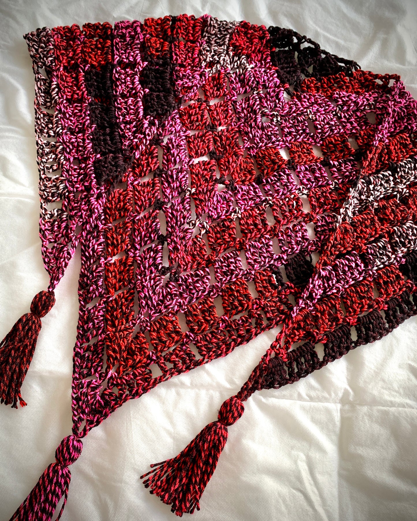 Valentine Handmade Crochet Wrap - Shawl - Scarf