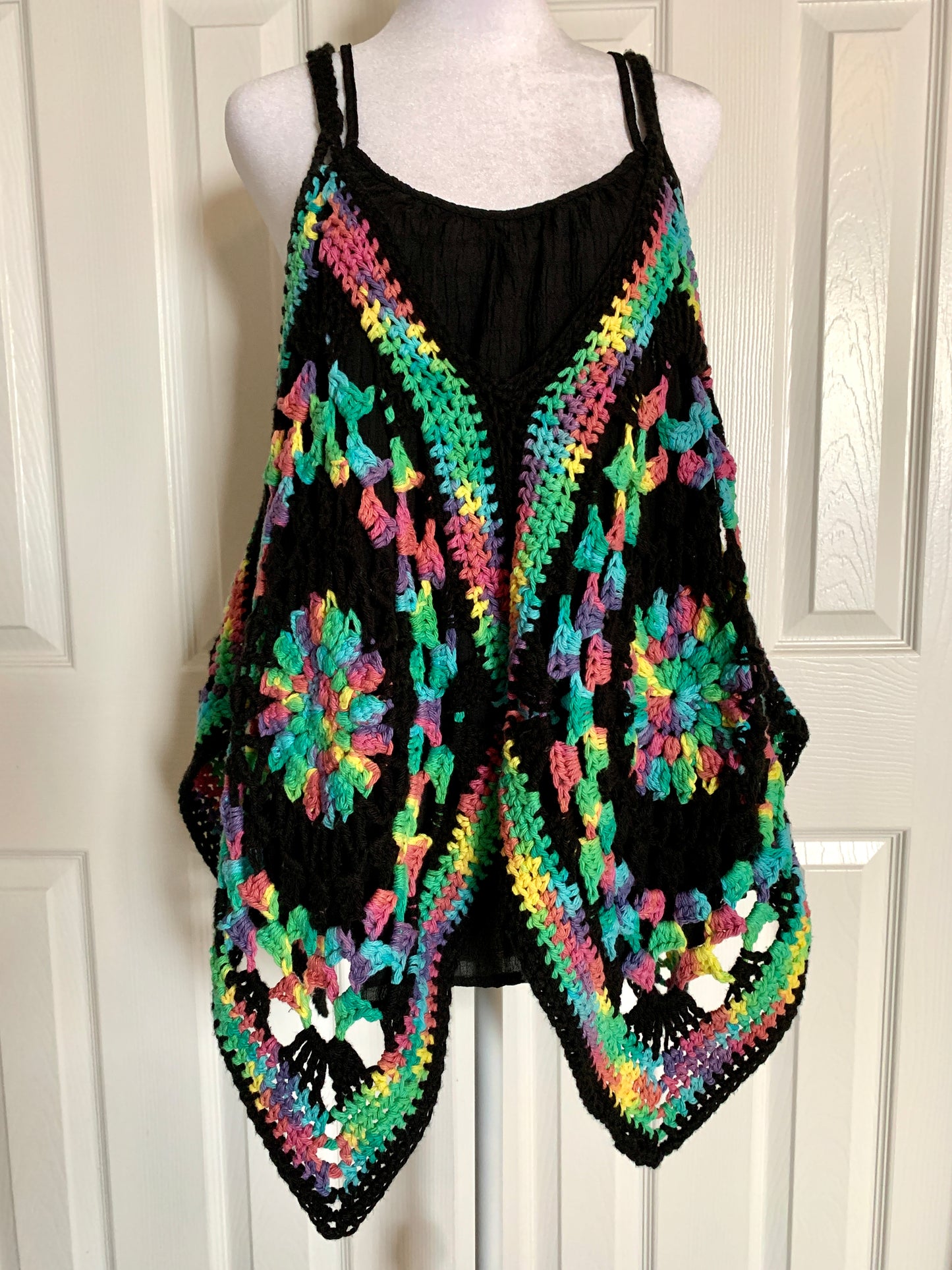 Go With The Flow Tank Top & Poncho Dual Crochet Pattern - DIGITAL DOWNLOAD ONLY