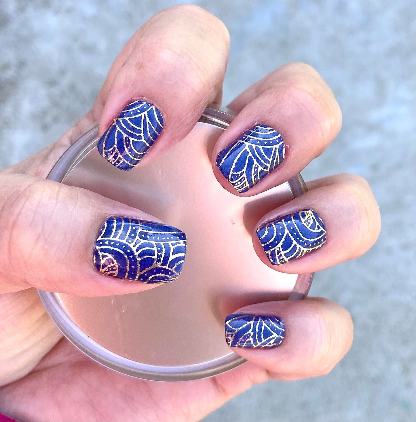 Metallic Swirls - Nail Polish Wrap - Nail Polish Sticker - Nail Art - Nail Wrap