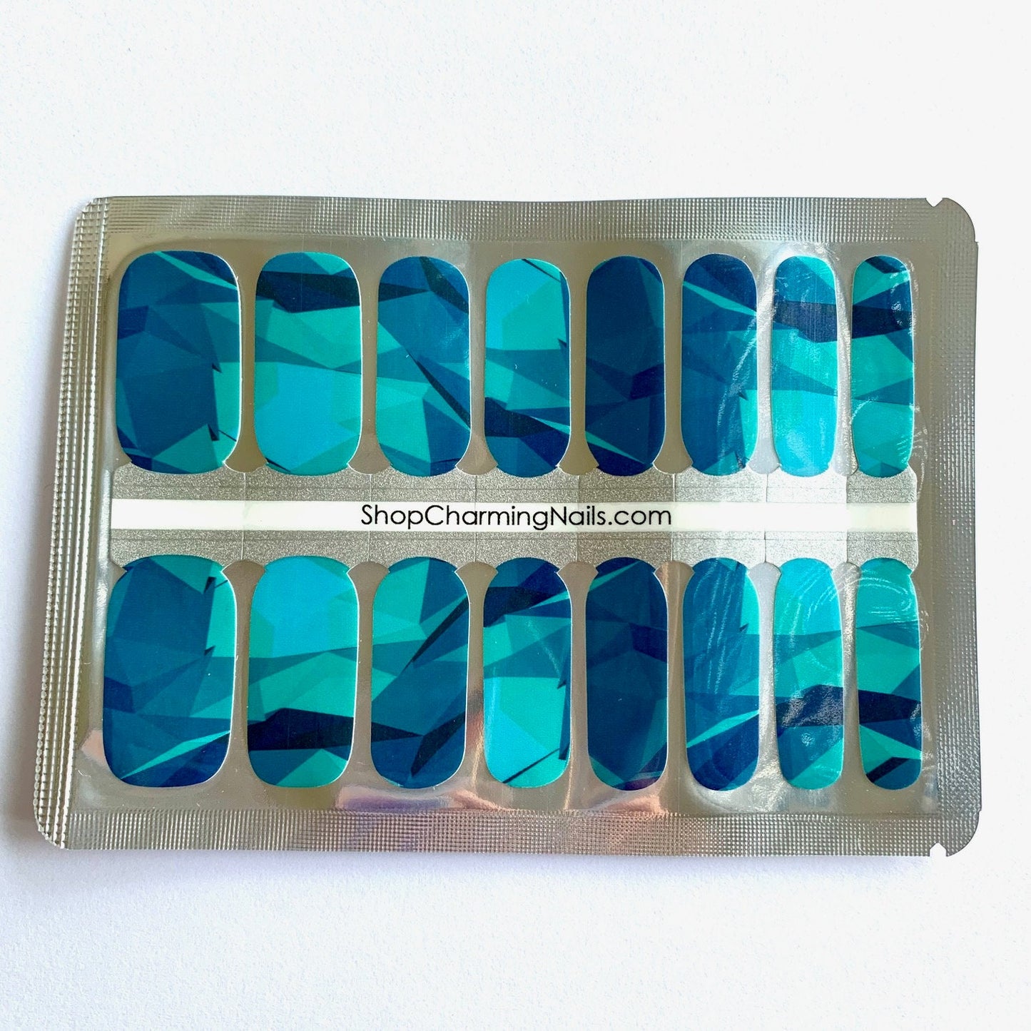 Shades of Blue - Nail Polish Wrap - Nail Polish Sticker - Nail Art - Nail Wrap