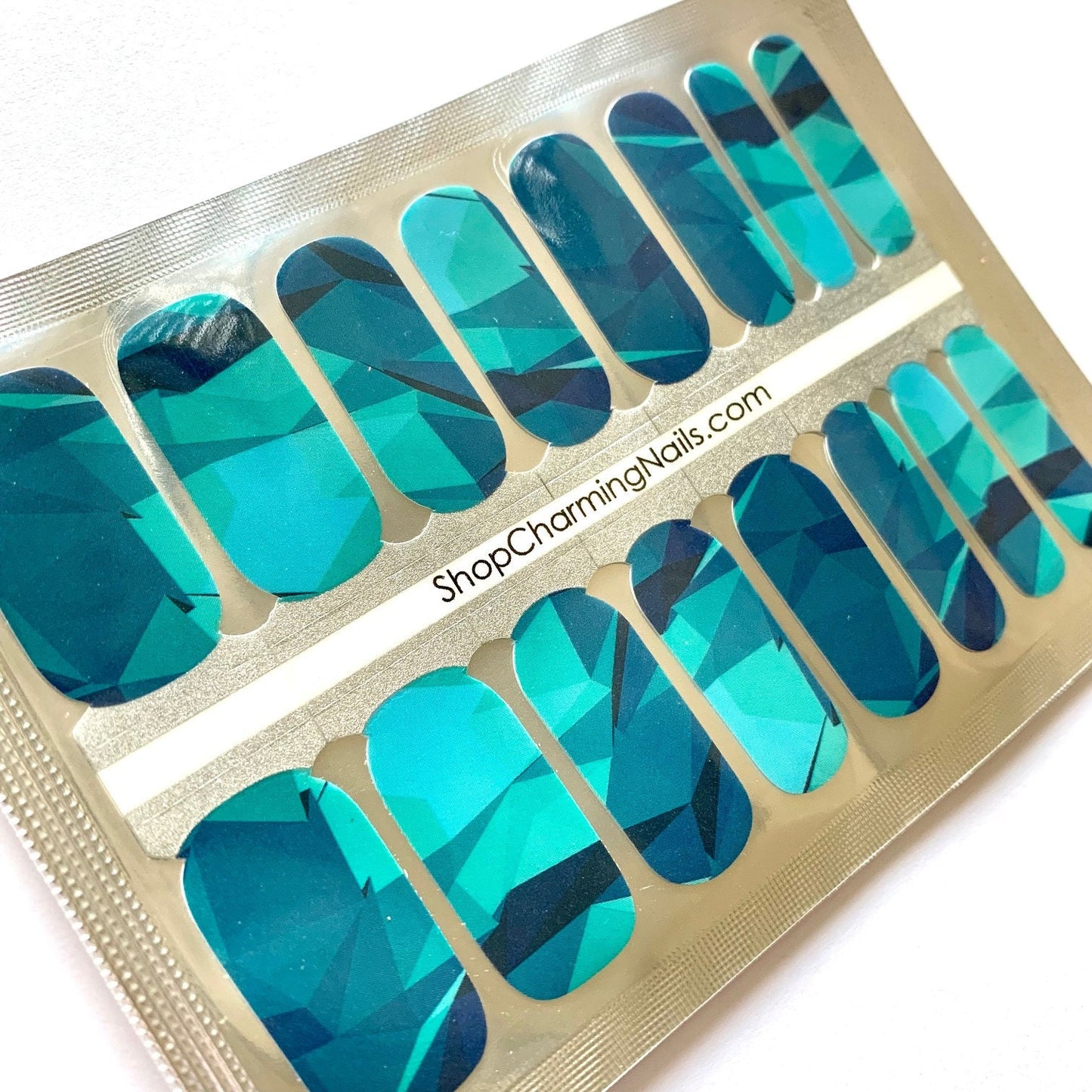 Shades of Blue - Nail Polish Wrap - Nail Polish Sticker - Nail Art - Nail Wrap