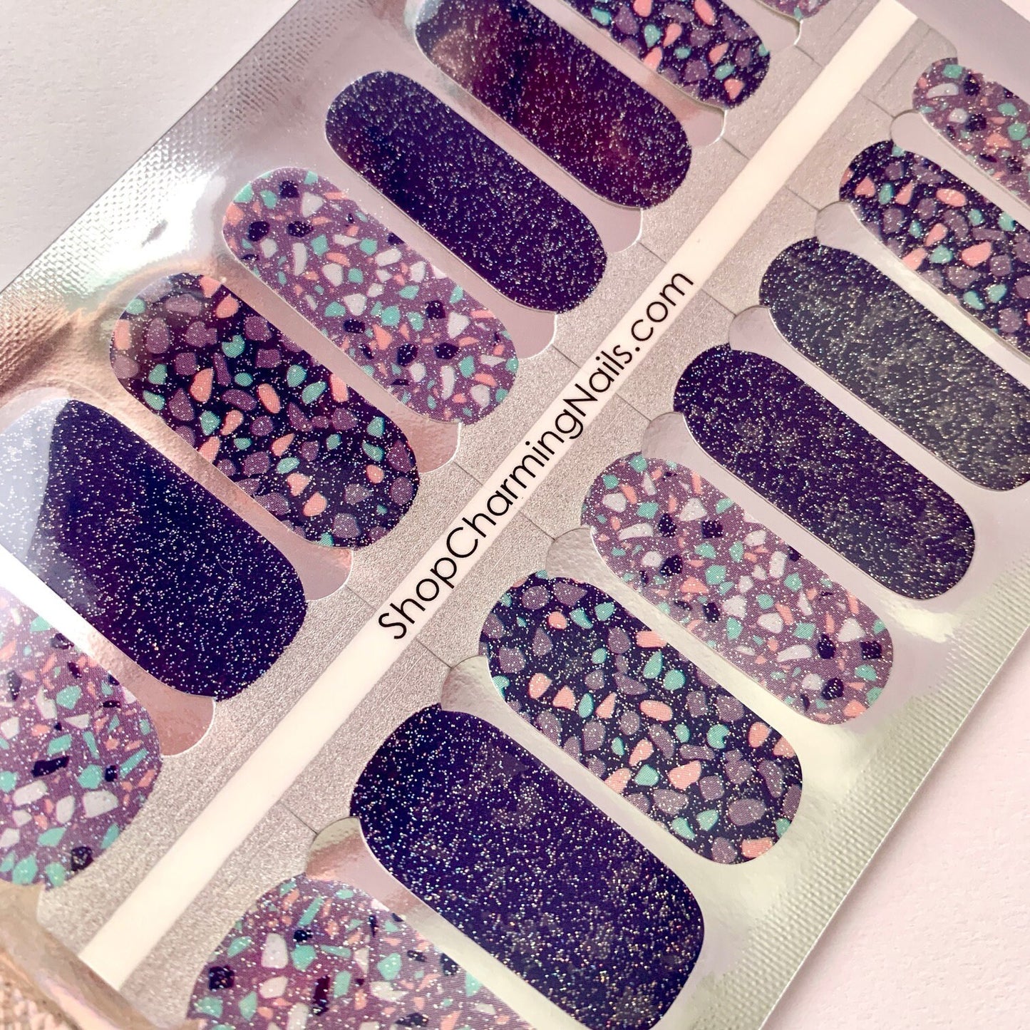 Totally Terrazzo - Nail Polish Wrap - Nail Polish Sticker - Nail Art - Nail Wrap - Nail Strips