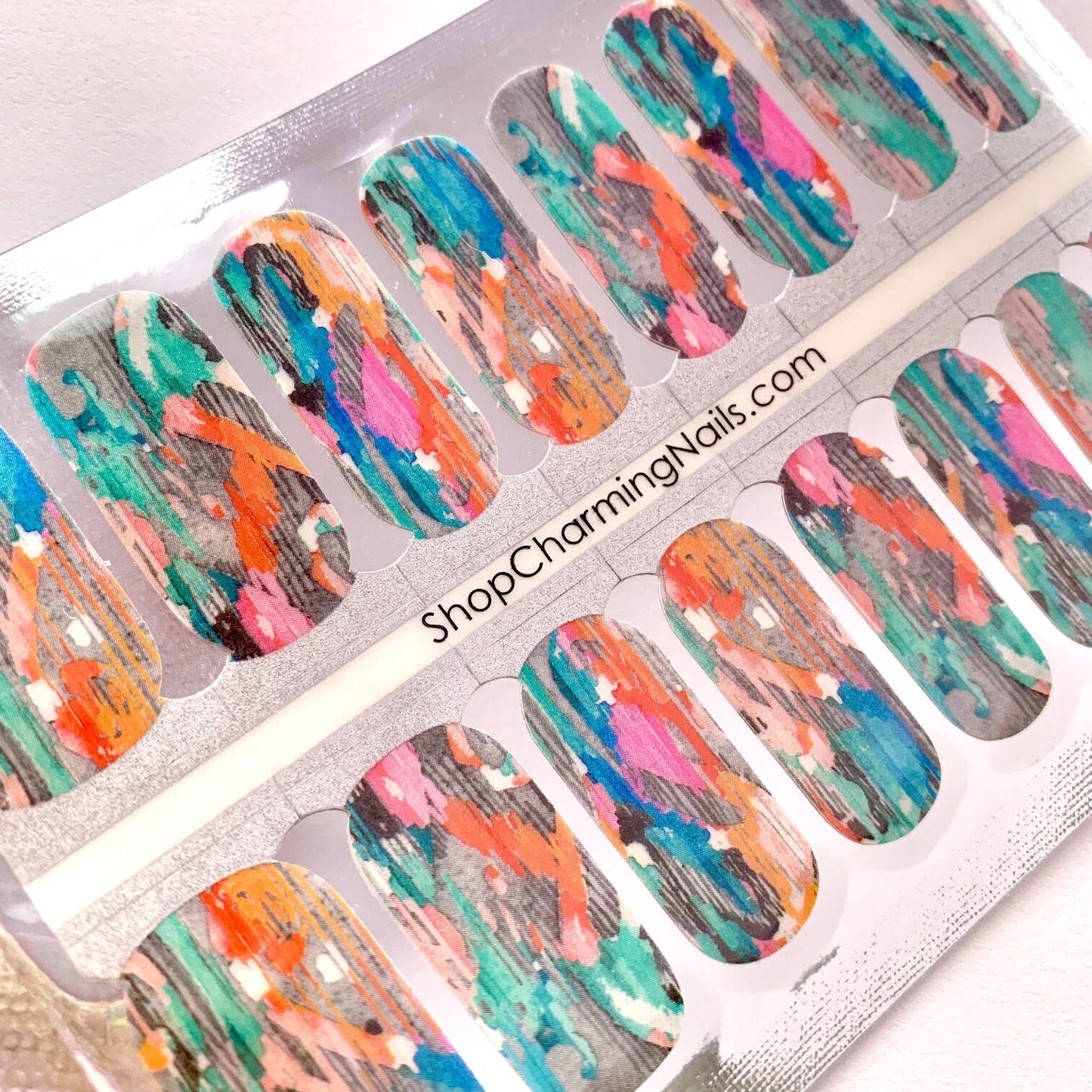 Distressed Pearl - Nail Wrap - Nail Sticker - Peel & Stick Nails