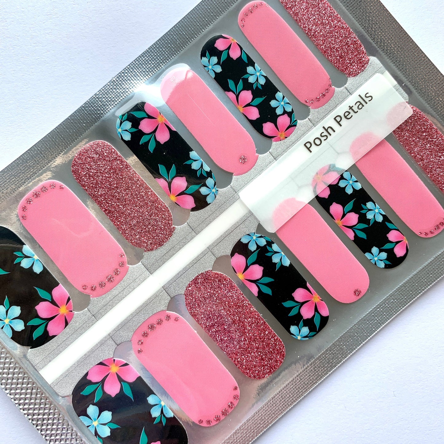 Posh Petals - Nail Polish Wrap - Nail Polish Sticker - Peel and Stick Nails - Nail Wrap