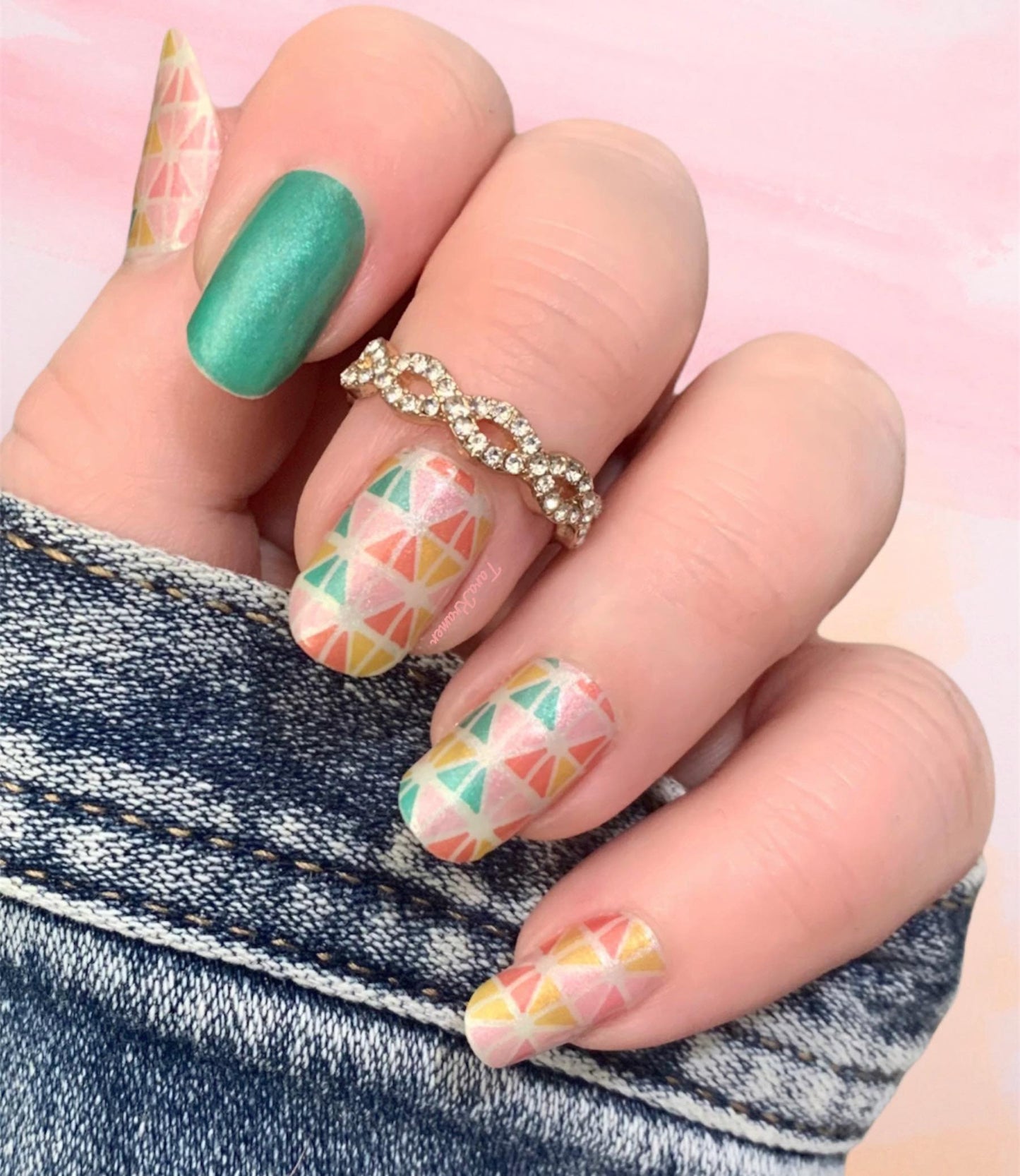 Citrus Squeeze - Nail Wrap - Nail Polish Sticker - Peel and Stick Nails - Nail Wrap