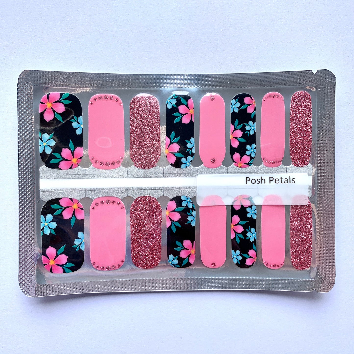 Posh Petals - Nail Polish Wrap - Nail Polish Sticker - Peel and Stick Nails - Nail Wrap