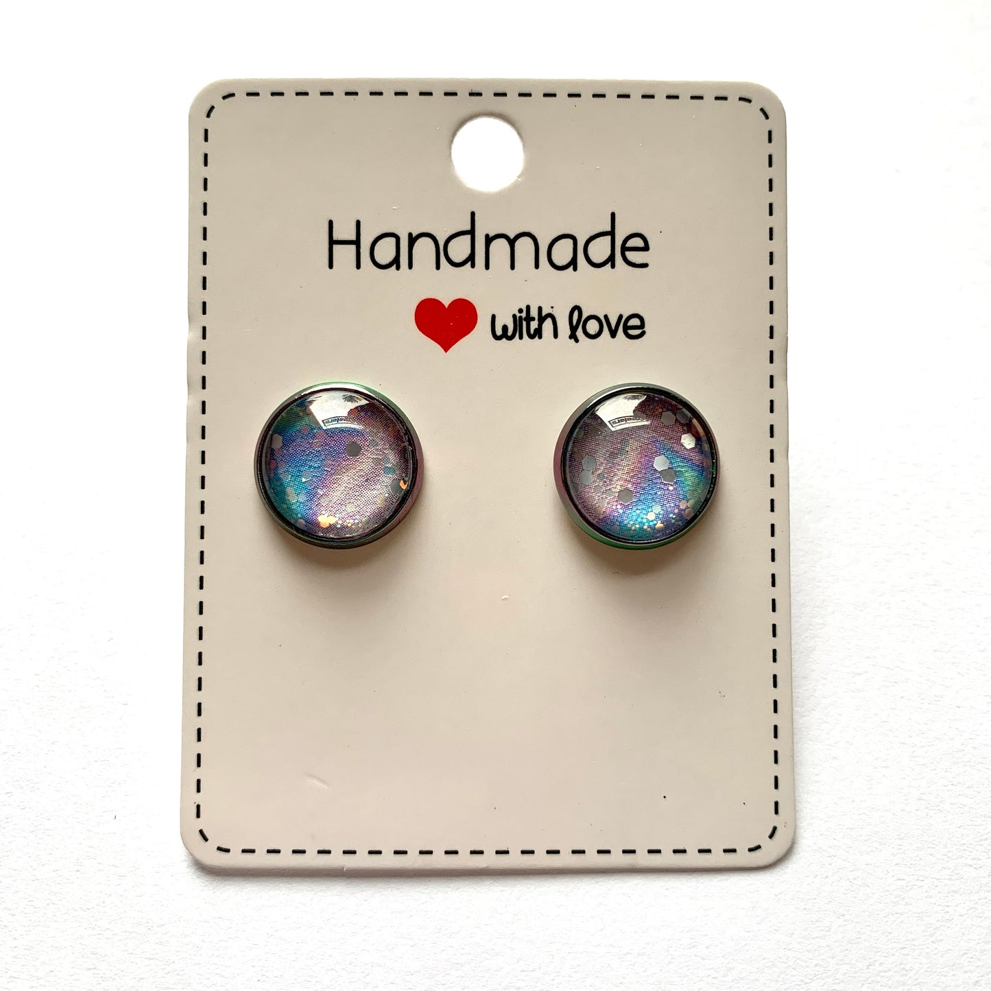 Glitter Bomb Rainbow Iridescent Earrings