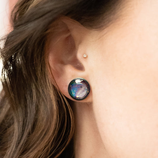 Glitter Bomb Rainbow Iridescent Earrings