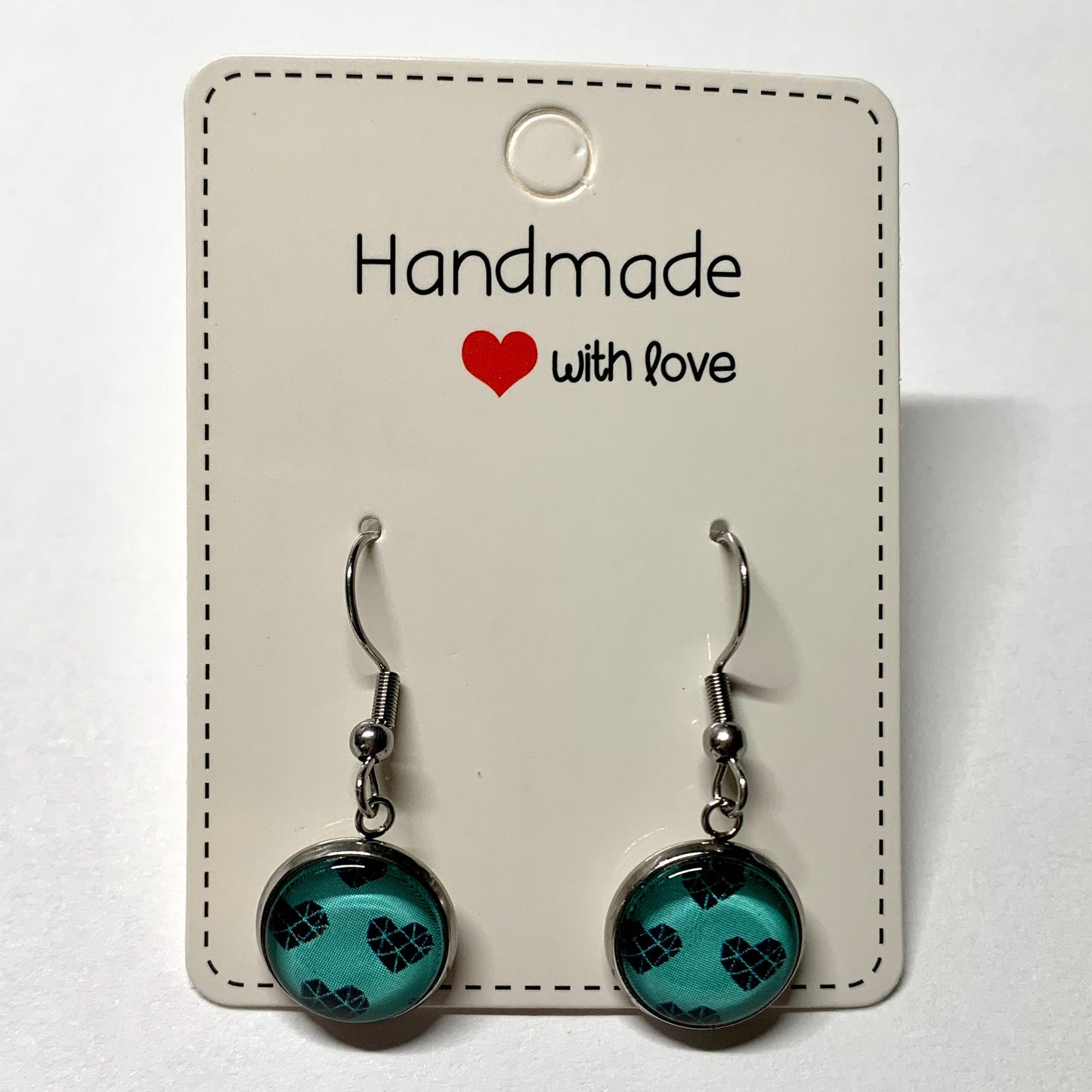 Mint To Be Together Cabochon Earrings