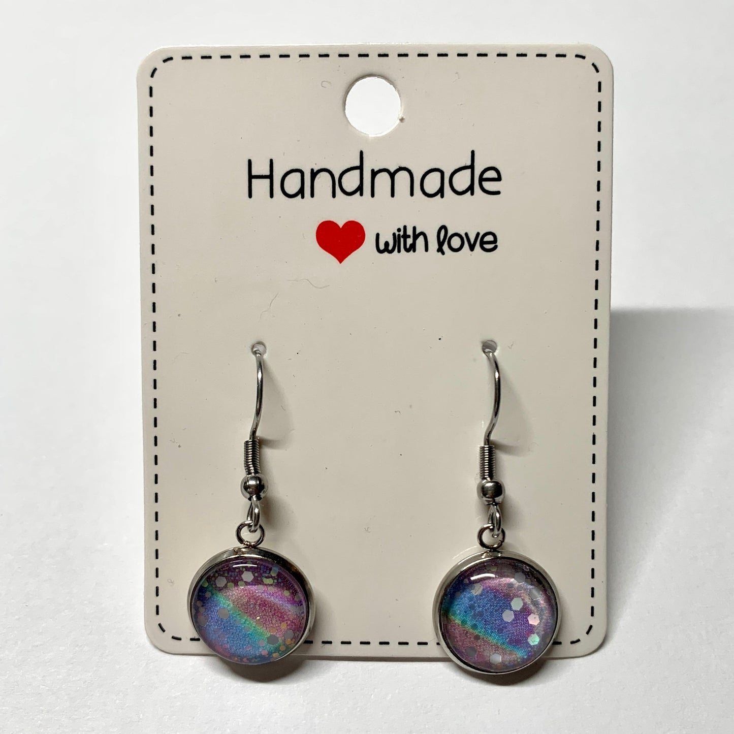 Glitter Bomb Rainbow Iridescent Earrings