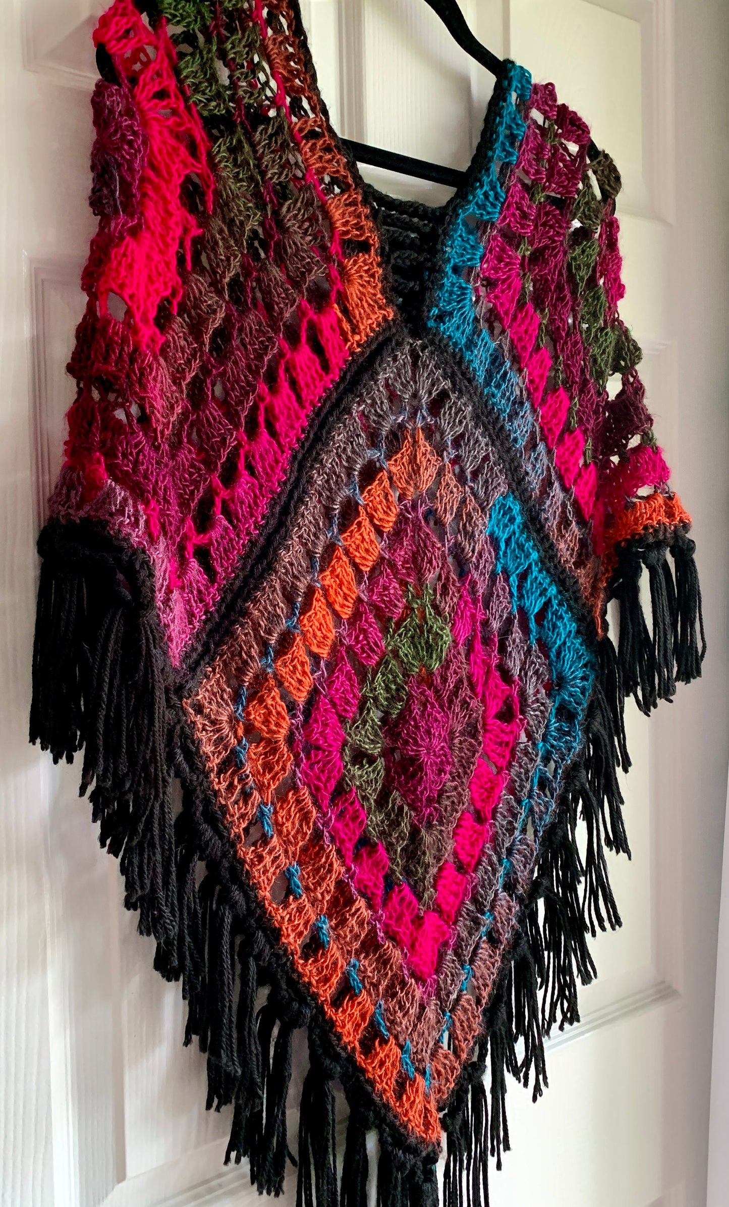 Ladder Strap Poncho Crochet Pattern - PATTERN ONLY - Crochet Pattern With Photos & Instructions