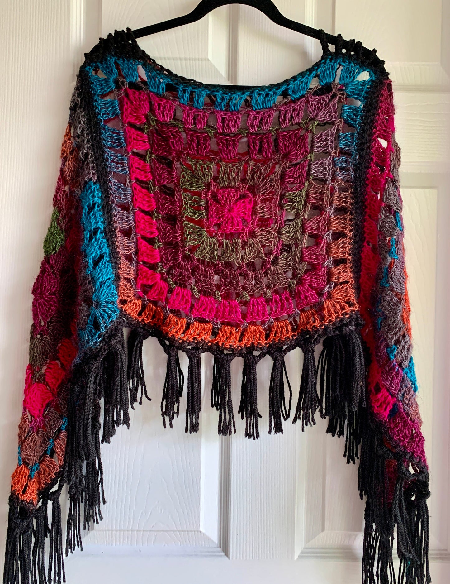 Ladder Strap Poncho Crochet Pattern - PATTERN ONLY - Crochet Pattern With Photos & Instructions