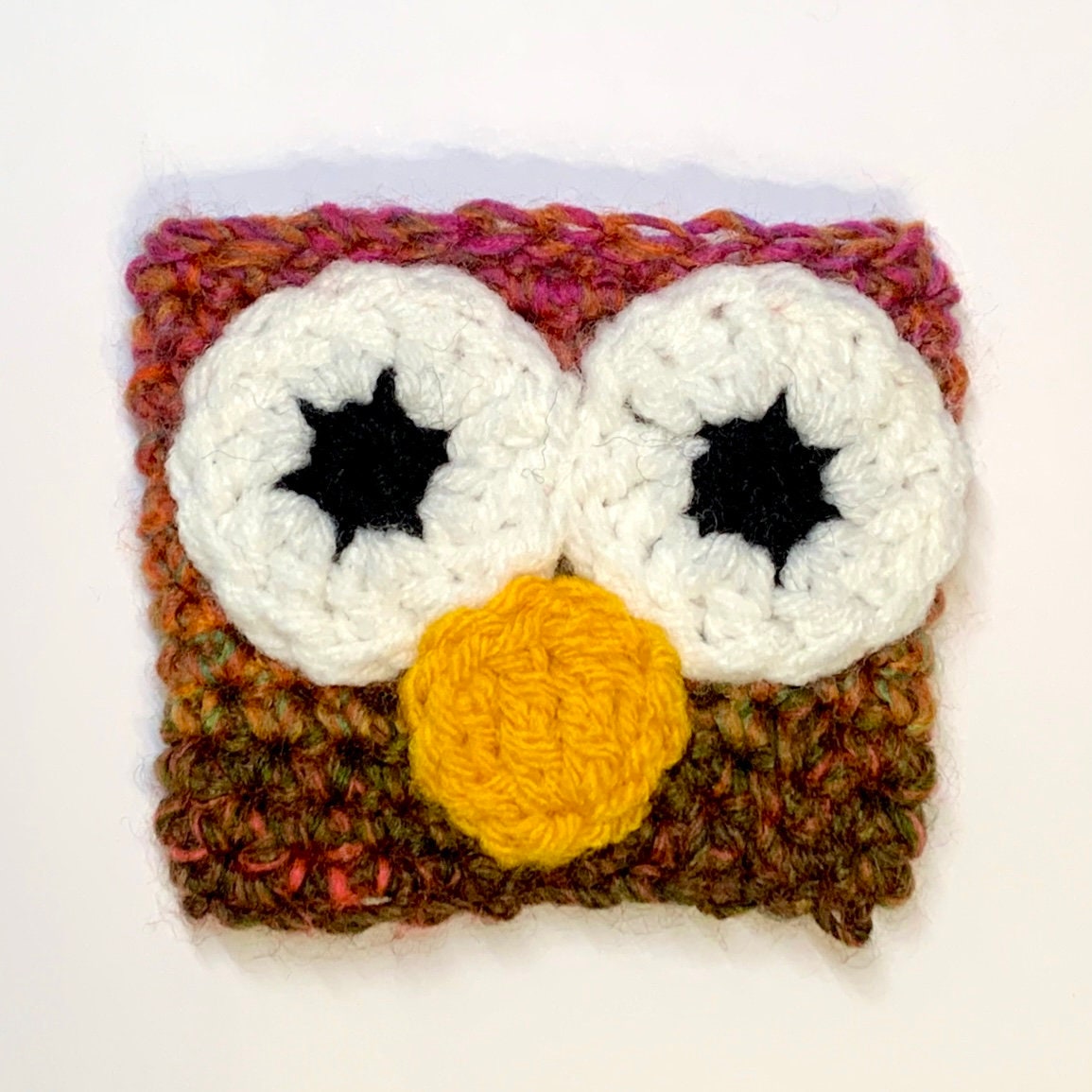 Owl Coffee Sleeve Crochet Pattern - PATTERN ONLY - Crochet Pattern With Photos & Instructions