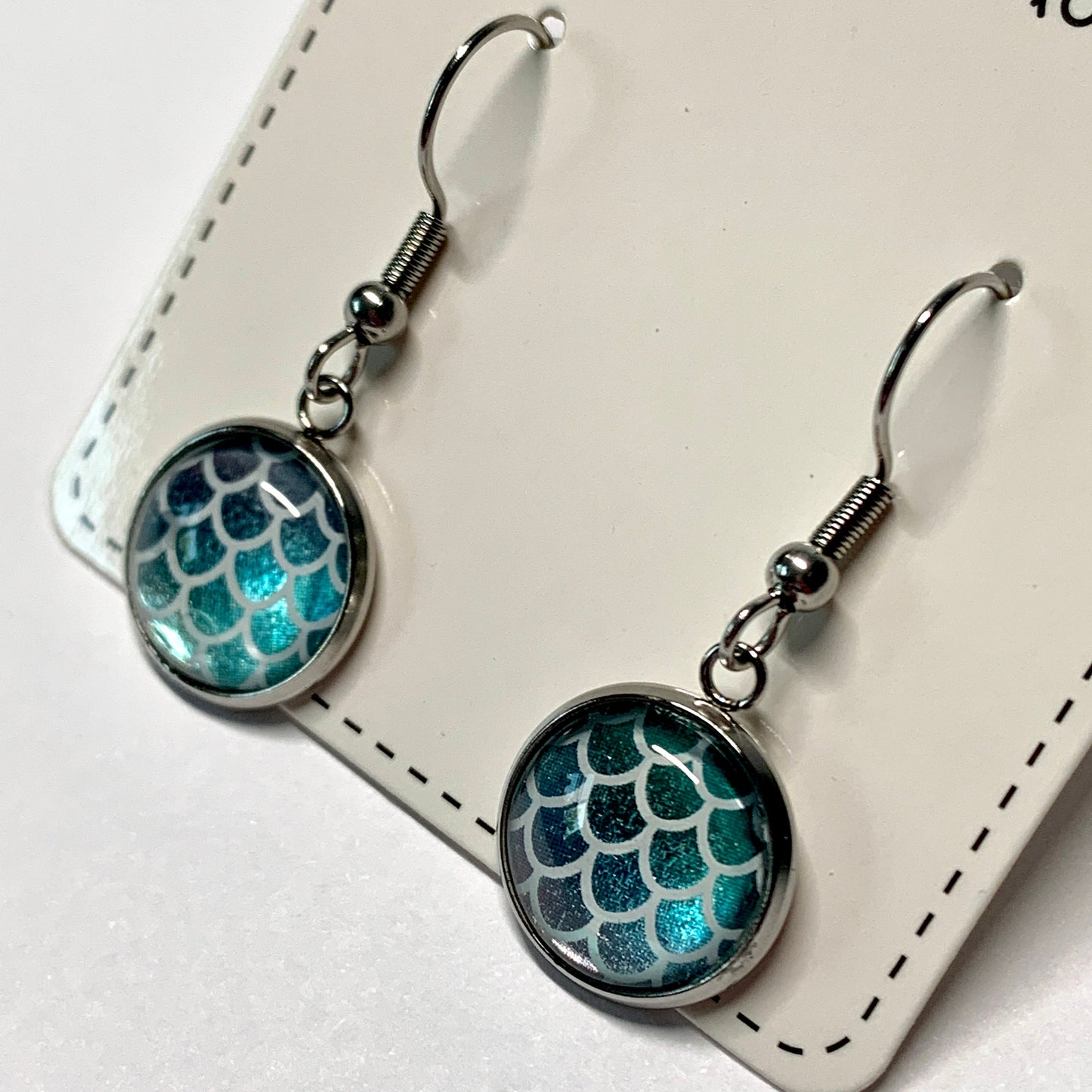 Mermaid Tails Glass Earrings