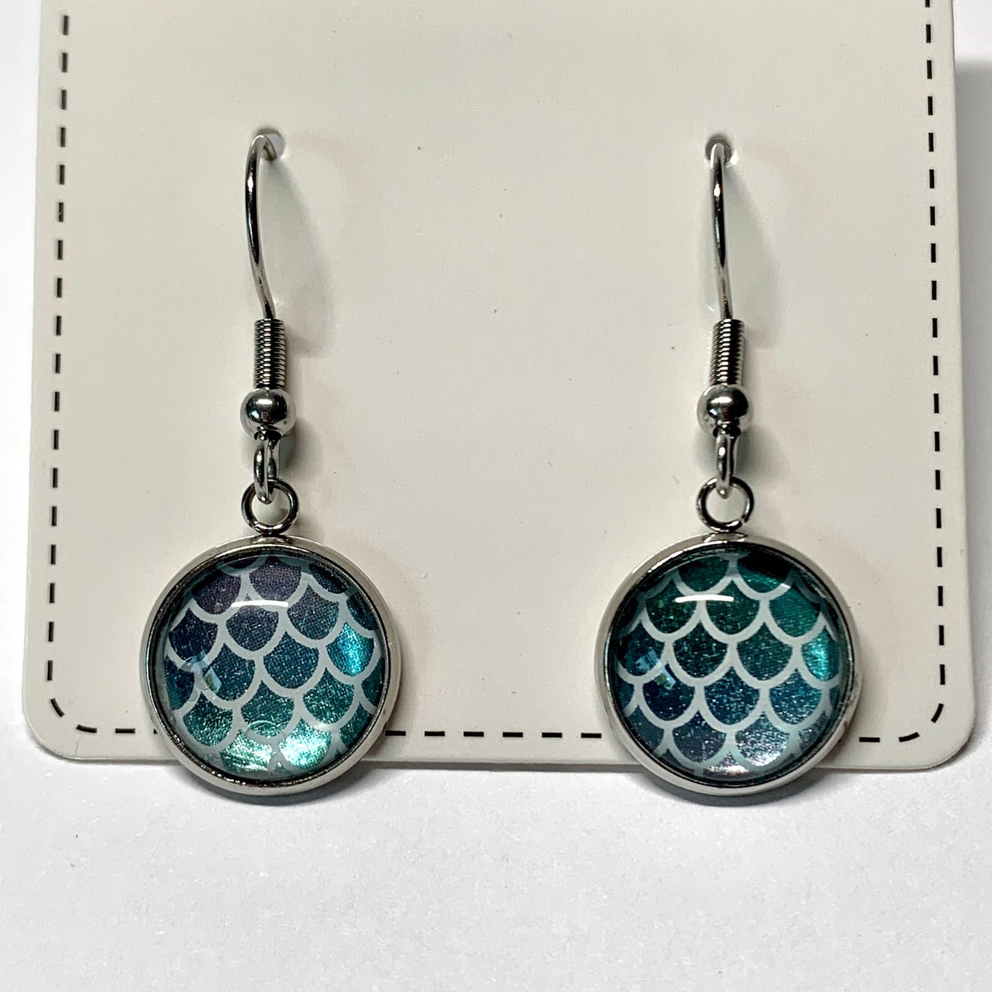 Mermaid Tails Glass Earrings