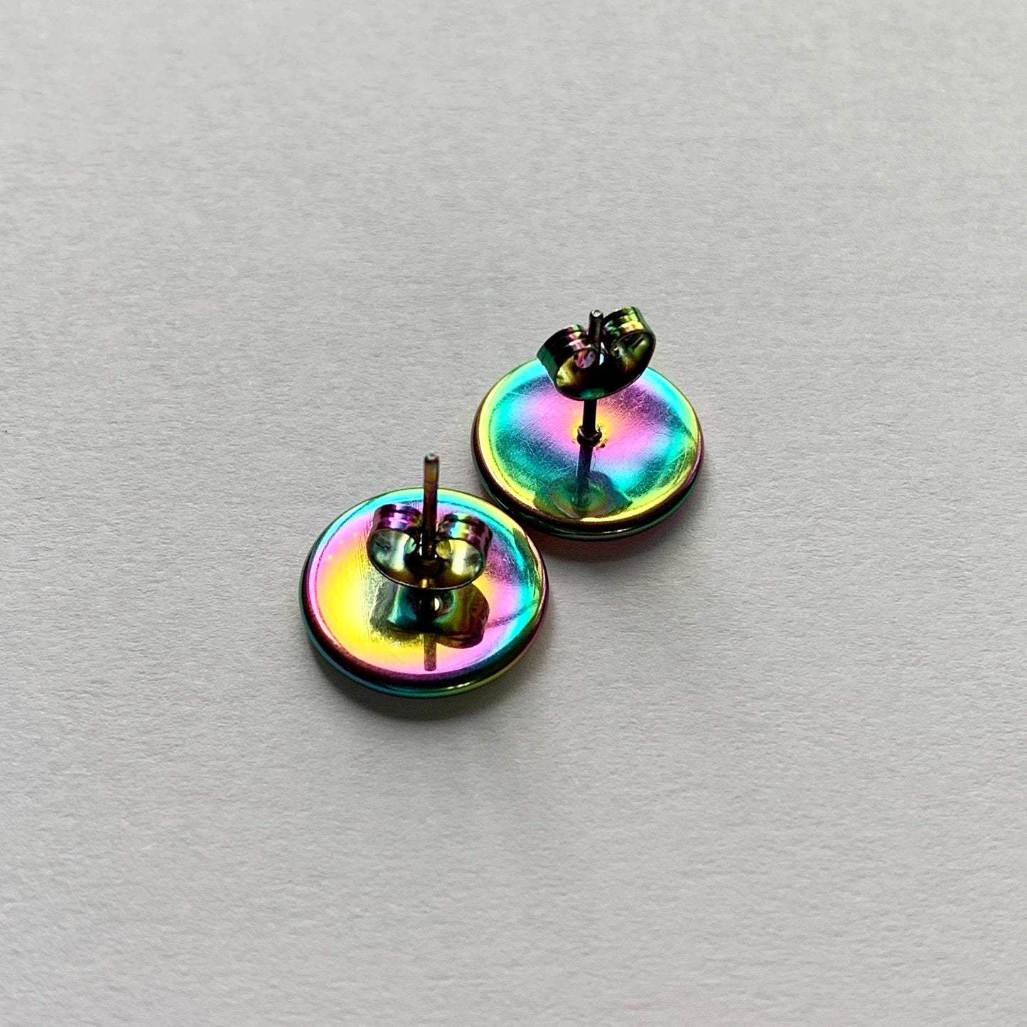 Rainbow Ombré Cabochon Earrings