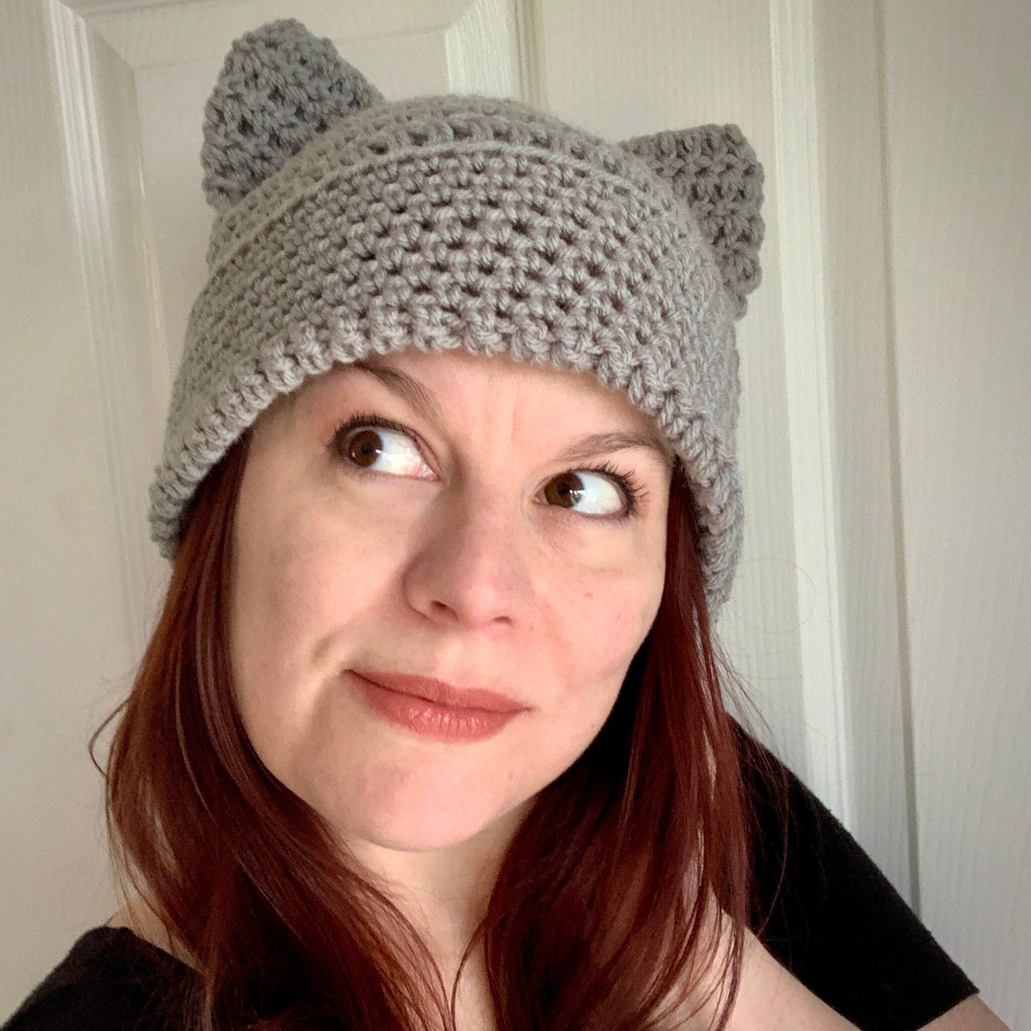 Kitty Ear Beanie Crochet Pattern - PATTERN ONLY - Crochet Pattern With Photos & Instructions