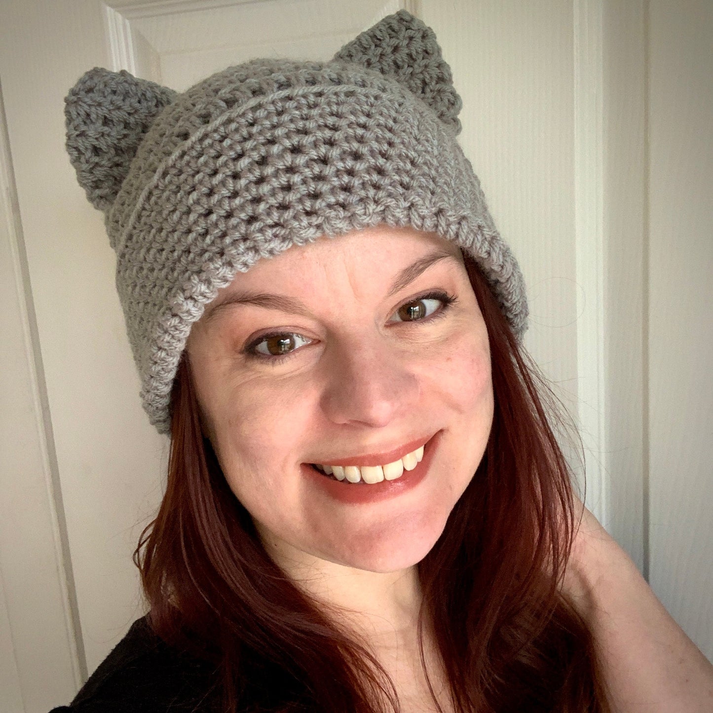 Kitty Ear Beanie Crochet Pattern - PATTERN ONLY - Crochet Pattern With Photos & Instructions