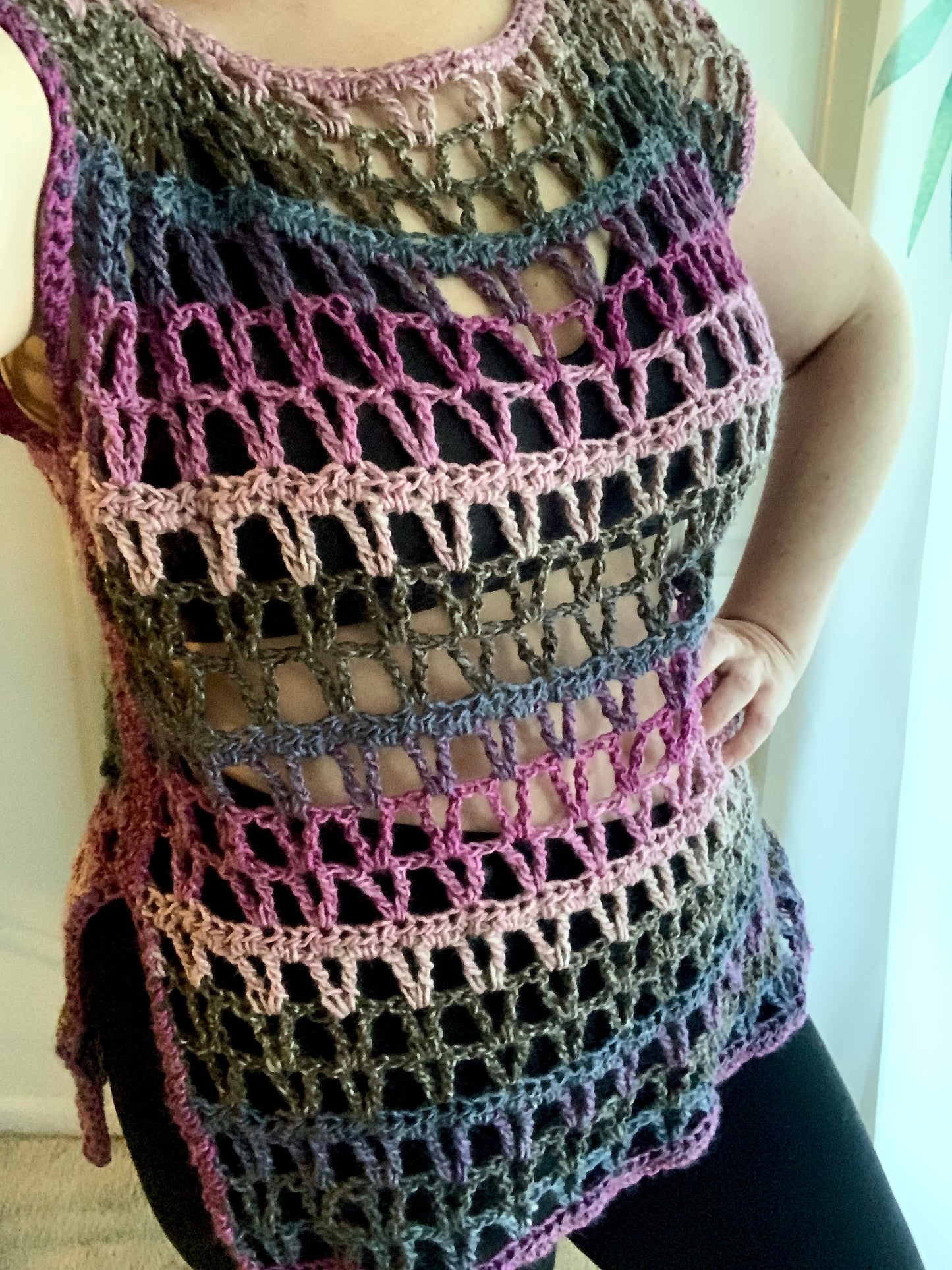 Mesh Top Crochet Pattern - PATTERN ONLY - Crochet Pattern With Photos & Instructions